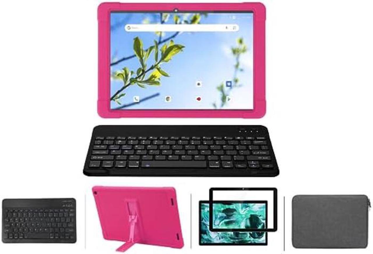 Main image of (4 in 1) Onn 11 inch Tablet Pro Keyboard Case and Screen Protector, Screen Protector and Case for Onn Tablet Pro 11 inch (2023 Model) (RED)