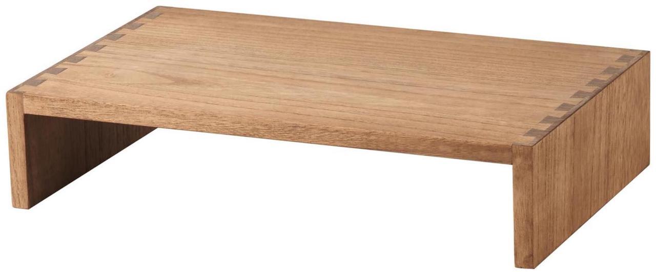 Main image of KIRIGEN Monitor Stand Wooden - Desk Stand Wood for Computer/Laptop/TV Printer - Monitor Arms & Stands Desk Riser for Office Desktop Workspace Organizers Platforms Stands (39,Dark Brown)