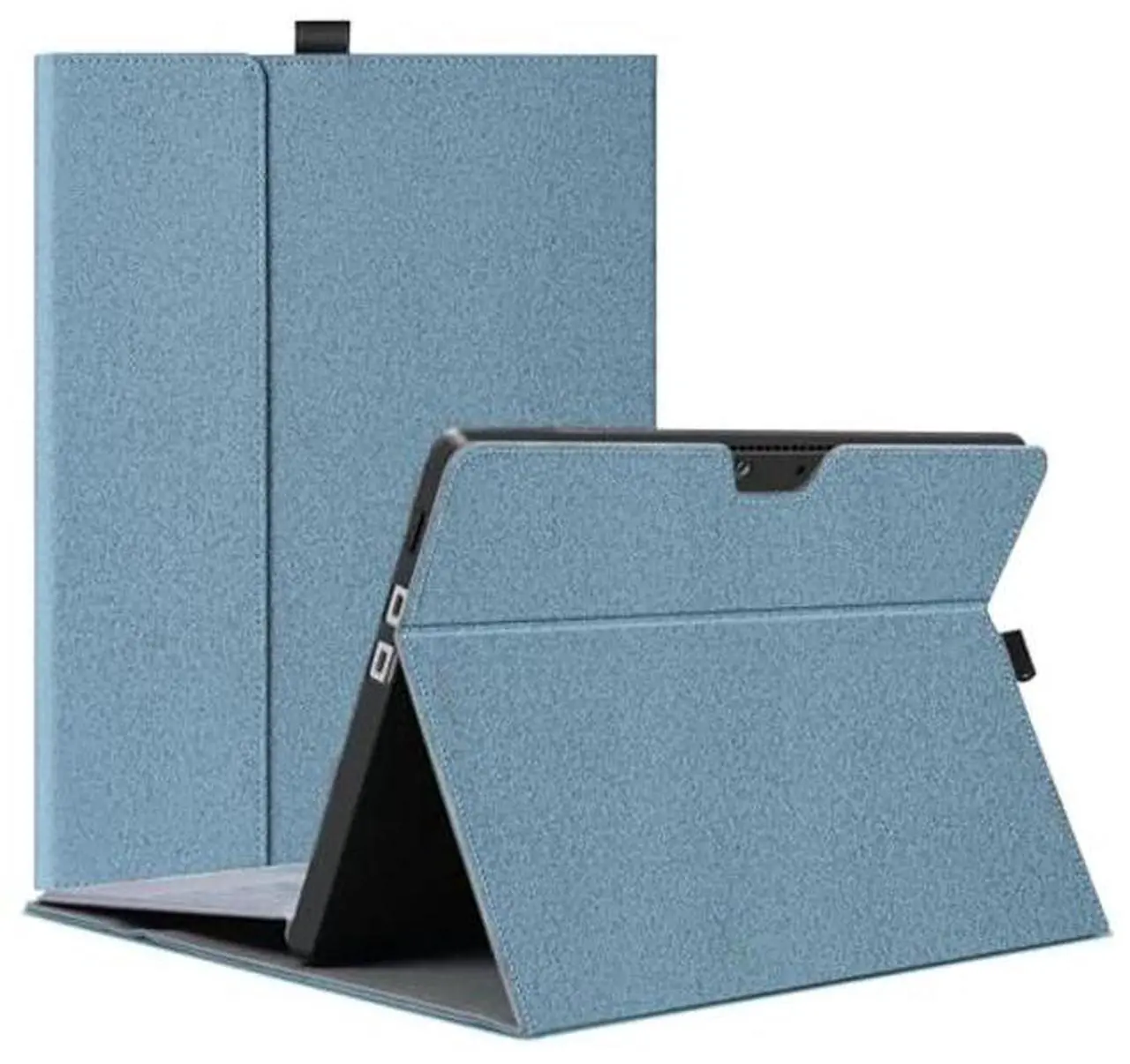 Main image of Megoo Surface Pro X Case Cover for Microsoft Surface Pro X 13" with Stylus Pen Holder Multiple Angle Adjustment Folio Stand Protective Case (Light Blue)