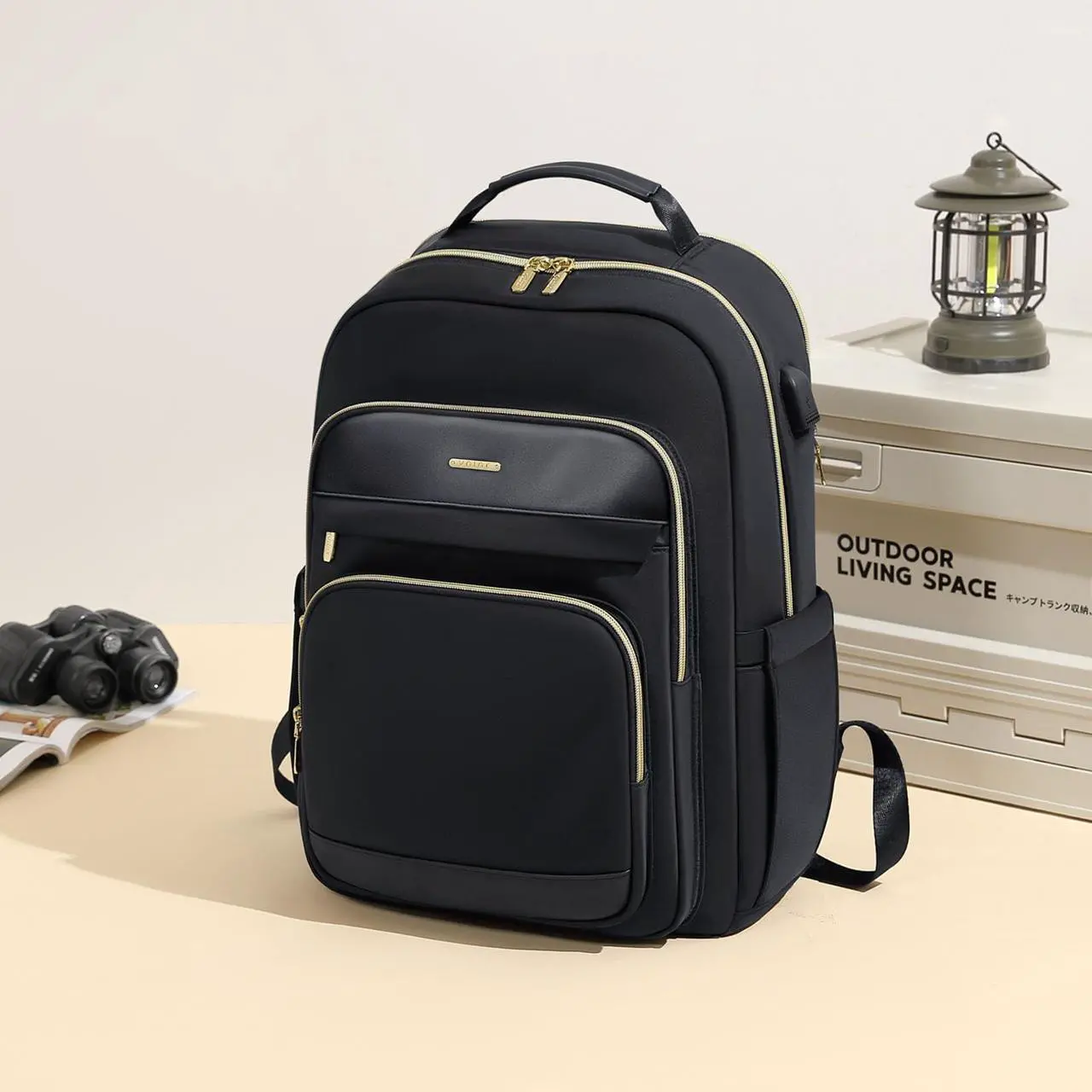 Alt view image 2 of 5 - VNINE Travel Laptop Backpack for Women Men 15.6 Inch Work Bags with USB Port Large Capacity Travel Bags Water Resistant Business Computer Backpack Purse Casual Daypacks for College Nurse