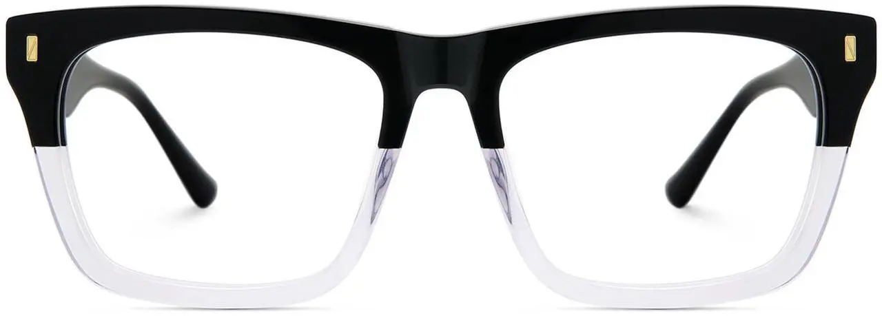 Main image of Zeelool Blue Light Blocking Glasses for Men, Rectangle Fashion Glasses Frame Eyeglasses with Anti UV Glare & Eyestrain Lens ZJGA996987-02B