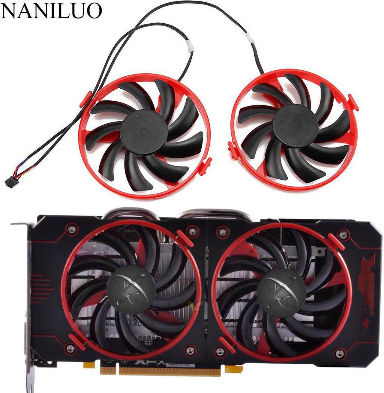 FDC10U12S9-C Cooler Fan Replace RX460 For XFX Radeon RX 460 Double Dissipation Graphics Card Cooling Fan