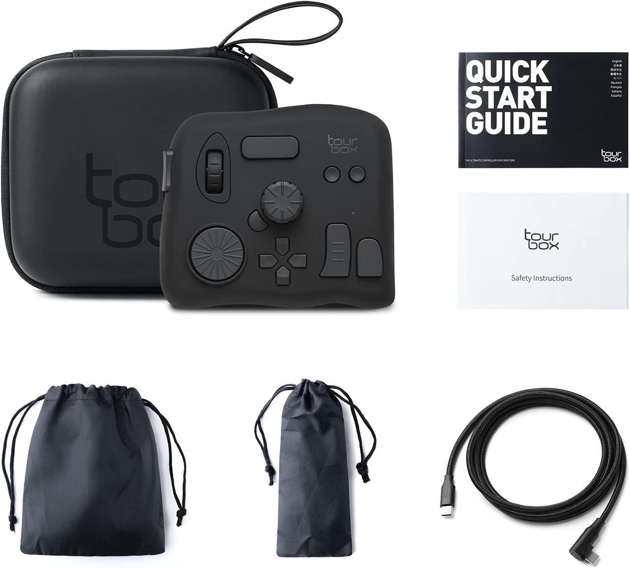 Alt view image 7 of 7 - TourBox NEO (with Storage Bag)  - Video Photo Editing Controller, Custom Shortcut Keyboard, Eye-Free One-Hand Creative Console for Photoshop Lightroom Premiere, Windows Mac PC Graphics Drawing Tablet