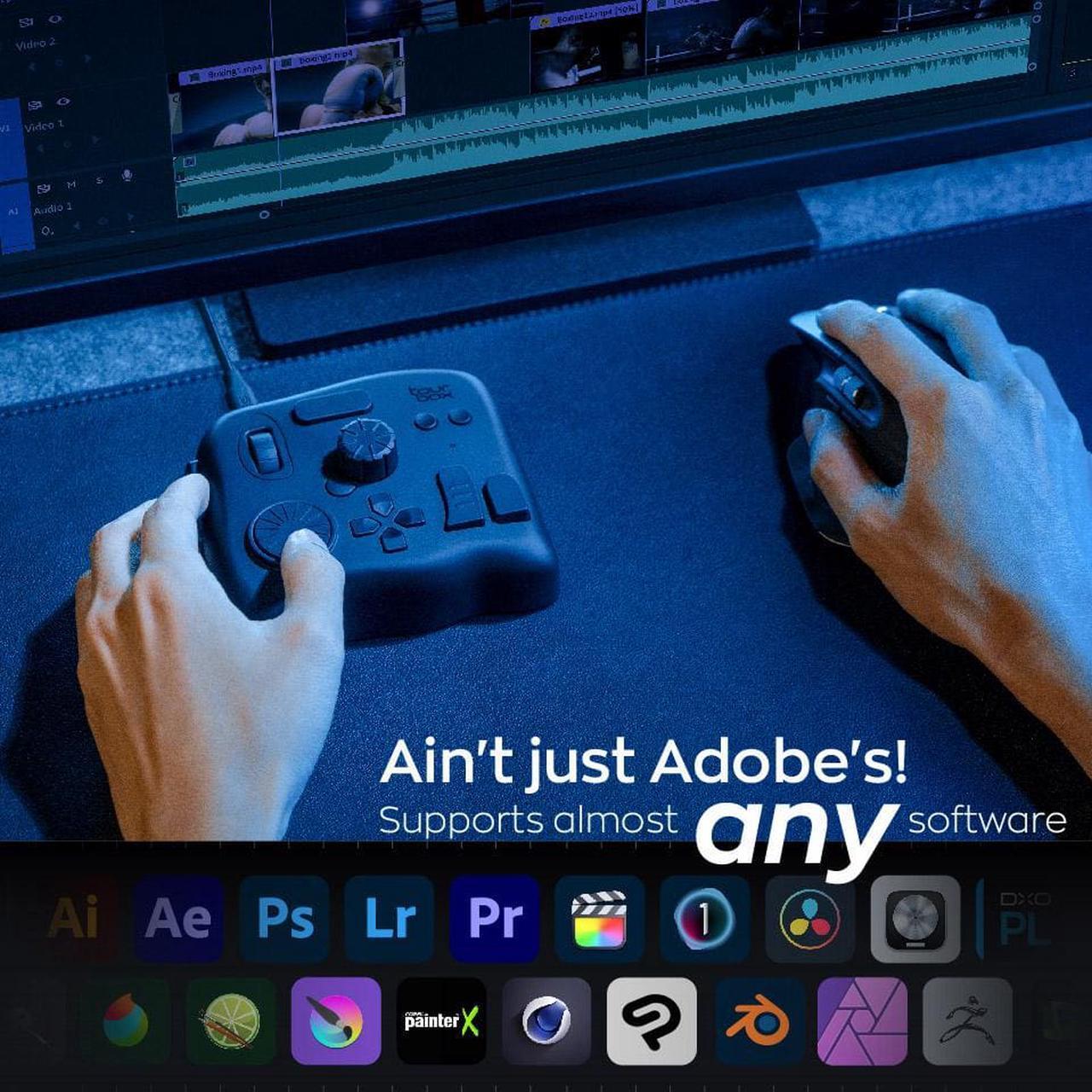 Alt view image 5 of 7 - TourBox NEO - The Advanced Editing Controller for Digital Drawing,Photo and Video Editing,with Customized Creative Inputs,Compatible with Lightroom,Photoshop,Premiere, Capture One,Final Cut Pro & more