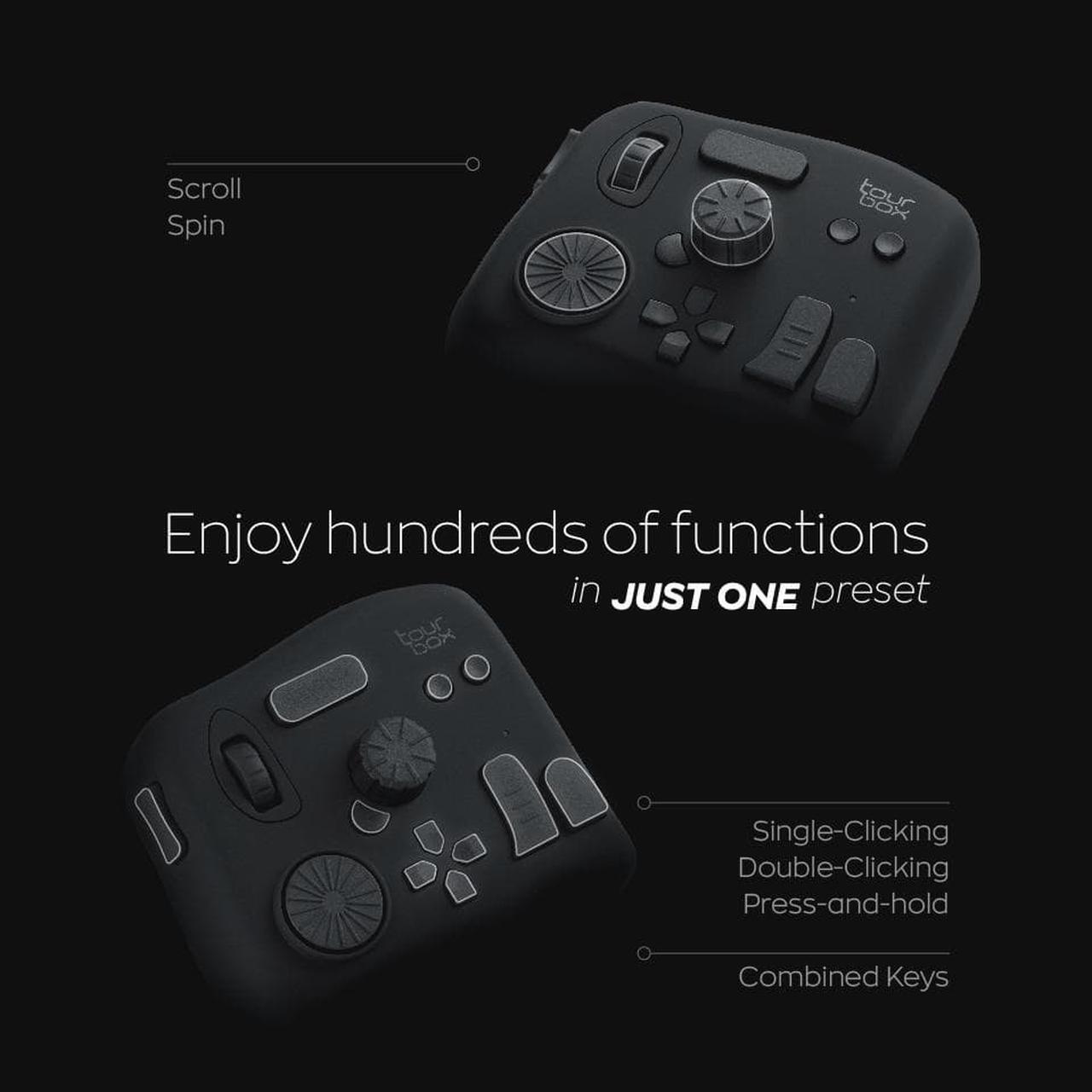 Alt view image 6 of 7 - TourBox NEO - The Advanced Editing Controller for Digital Drawing,Photo and Video Editing,with Customized Creative Inputs,Compatible with Lightroom,Photoshop,Premiere, Capture One,Final Cut Pro & more