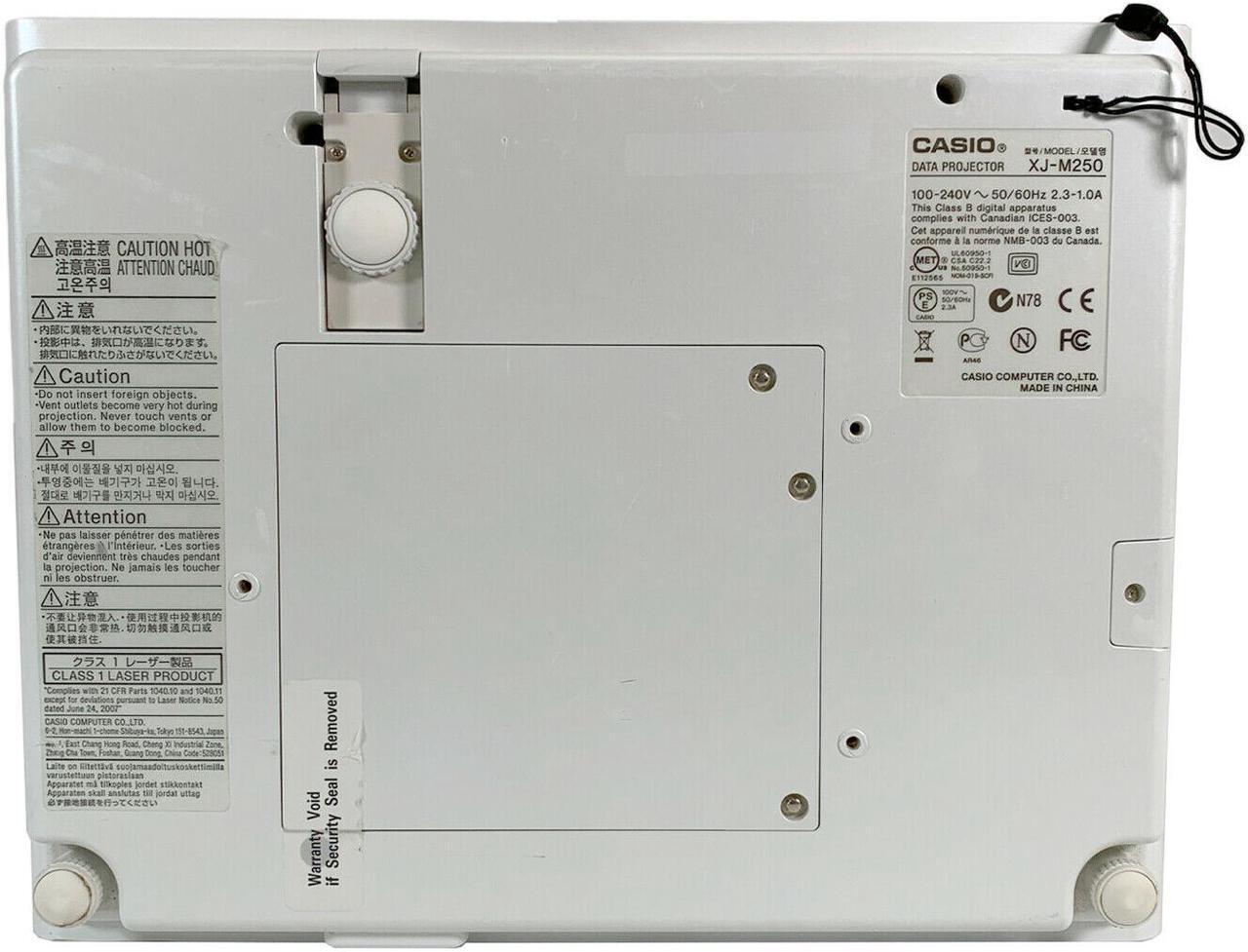 Alt view image 5 of 5 - Casio XJ-M250 DLP Projector 3000 Lumens WXGA Conference 1080p HD 3D HDMI bundle