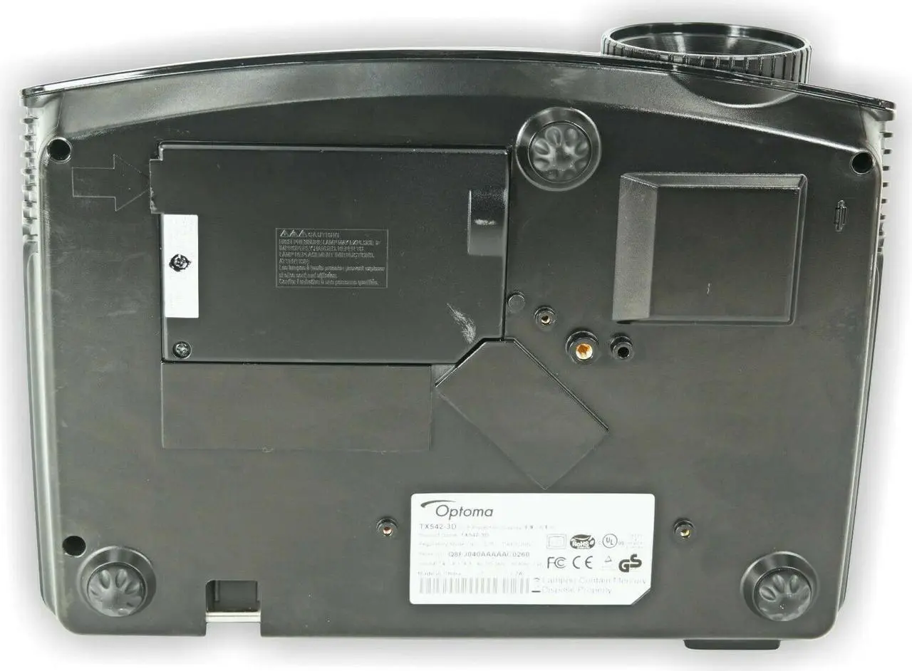 Alt view image 4 of 4 - Optoma TX542-3D DLP Projector 2800 ANSI HD 1080p HDMI 3D Ready w/Accessories