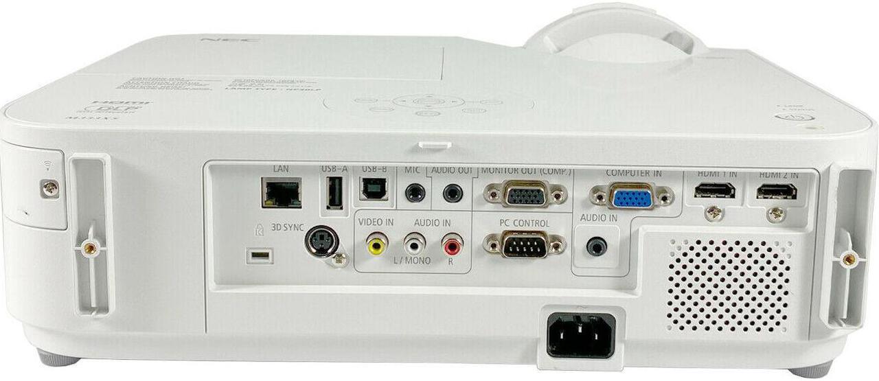 Alt view image 2 of 4 - NEC M333XS DLP Projector Short-Throw NP-M333XS 3300 ANSI HD 1080p HDMI bundle