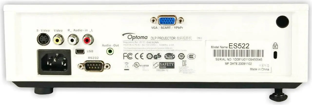 Alt view image 2 of 4 - Optoma ES522 DLP Projector 2800 ANSI HD 1080p HDMI-adapter w/Accessories bundle