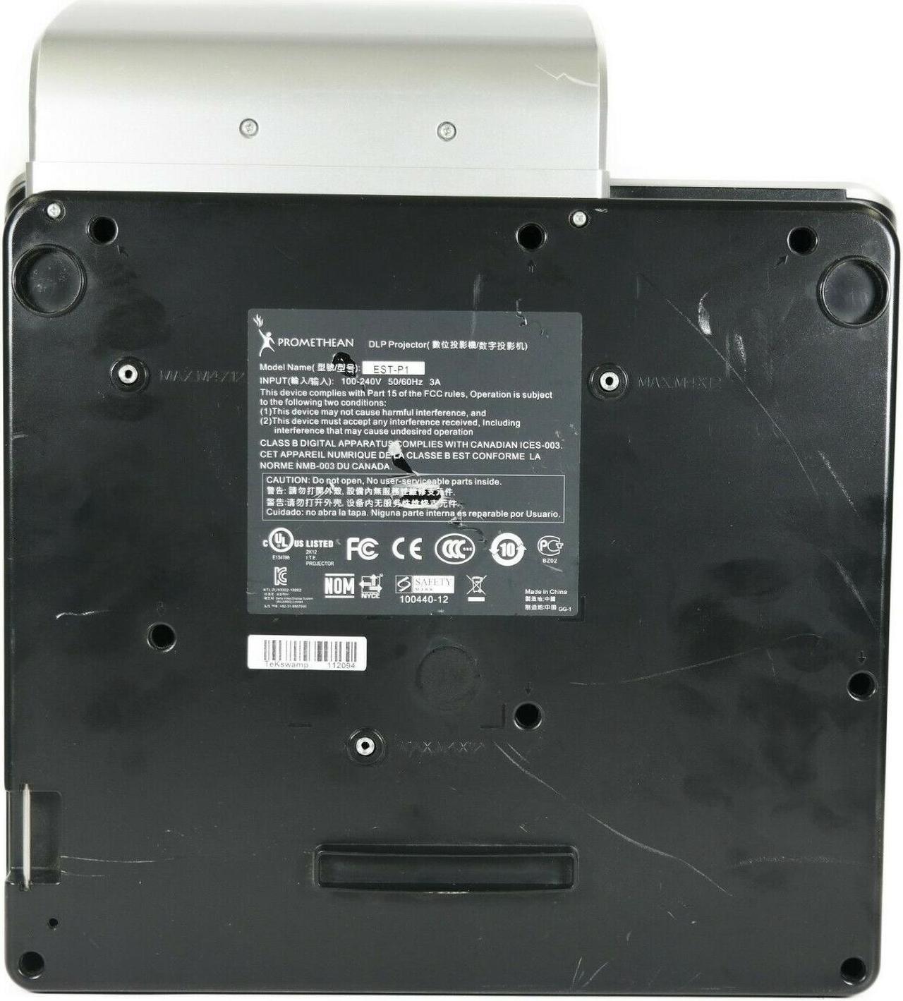 Alt view image 6 of 6 - Promethean EST-P1 DLP Projector Ultra Short Throw 3000 ANSI HD HDMI 1080i bundle