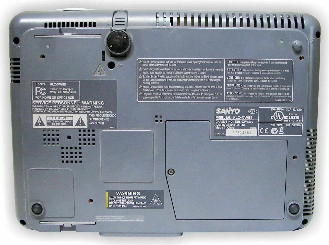 Alt view image 4 of 4 - Sanyo PLC-XW55 LCD Projector XGA Portable - New Lamp w/Accessories