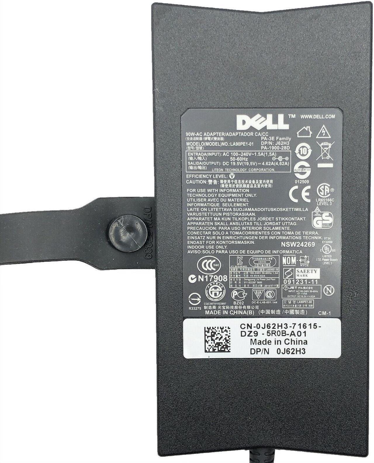 Alt view image 2 of 5 - Genuine Dell AC Adapter For Studio XPS S17-162B 1435n 1557 W/Cord