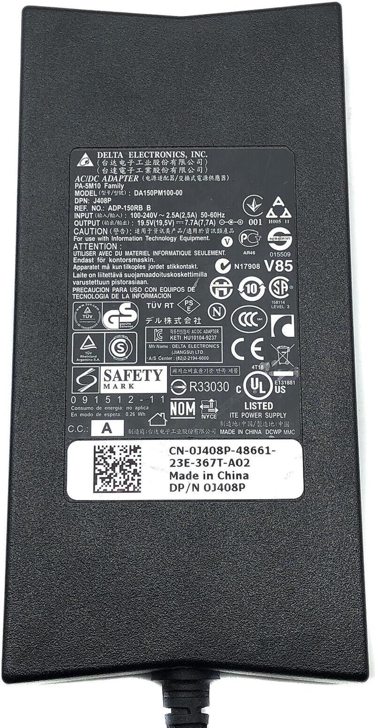 Alt view image 2 of 4 - Genuine Delta DA150PM100-00 AC Adapter For Dell Alienware W/P.Cord