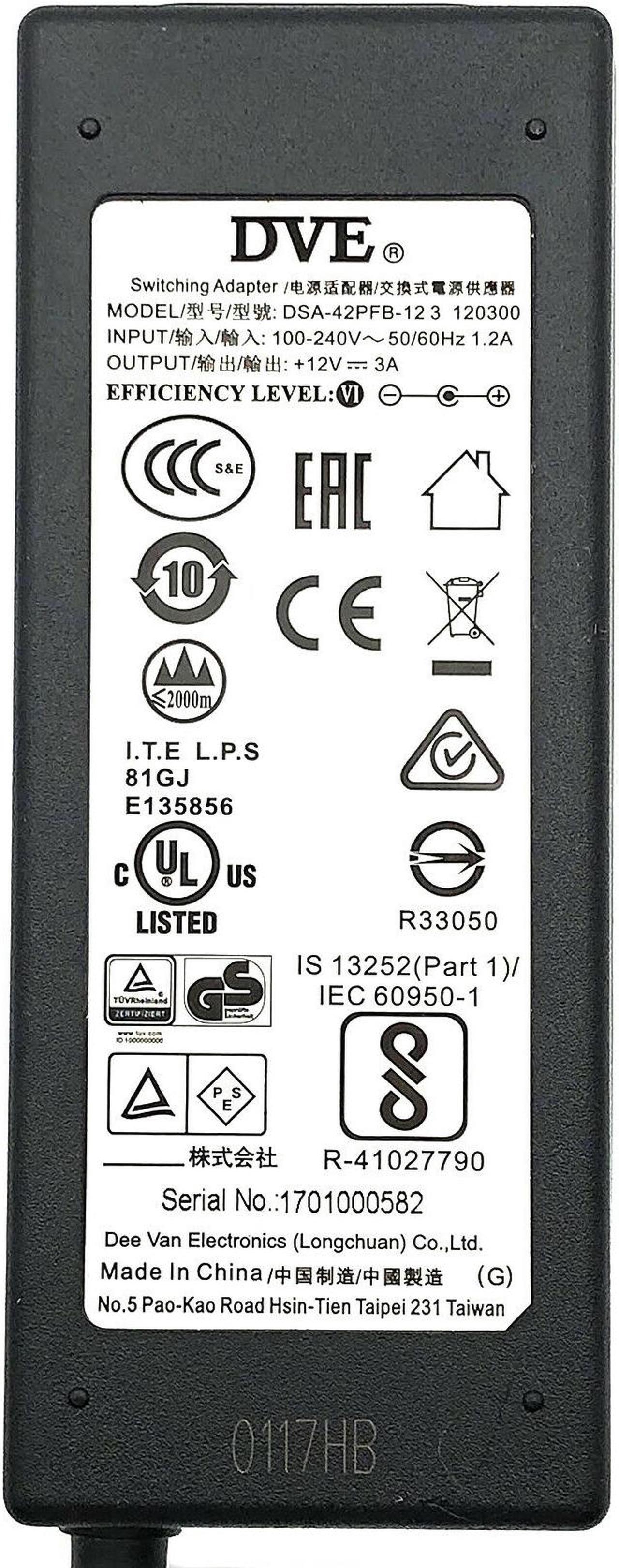 Alt view image 2 of 4 - Genuine DVE AC Adapter For Sony D-VE7000S DVD Walkman Player Charger With Cord