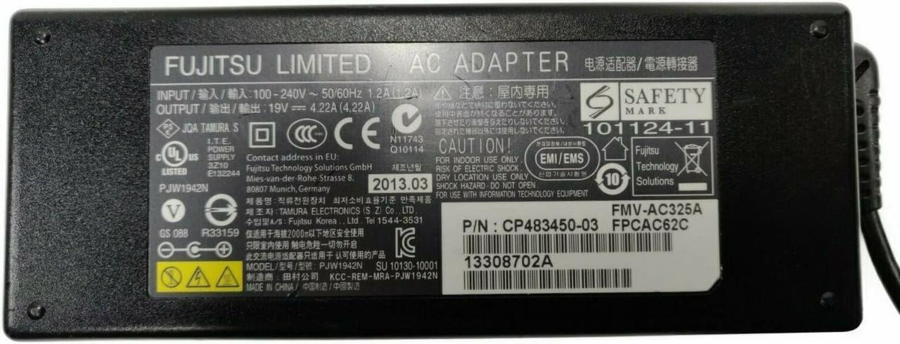 Alt view image 2 of 3 - Genuine Laptop Charger 80W Fujitsu Siemens LifeBook E8000 E8010 E8020 E8110 w/PC