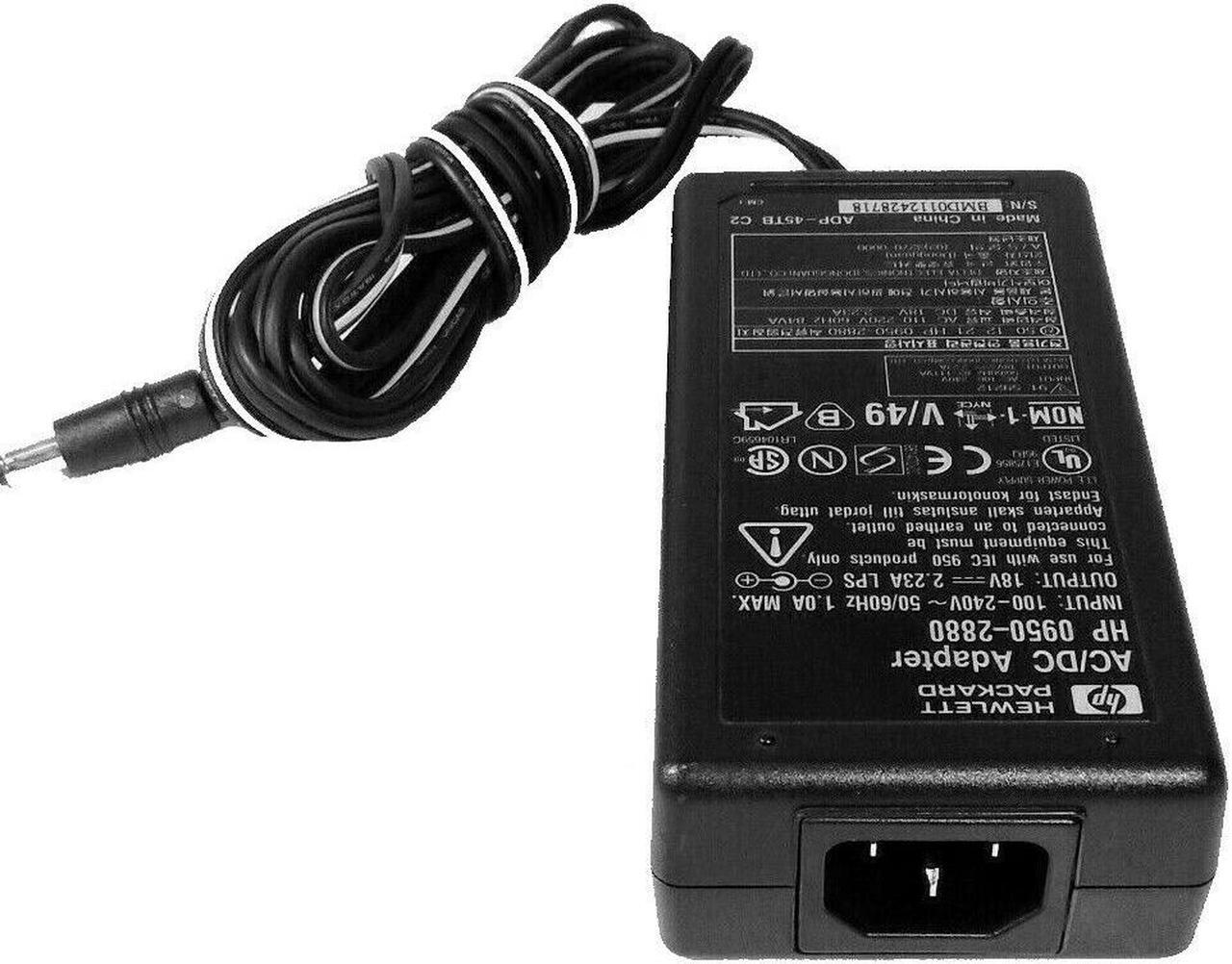 Alt view image 3 of 5 - Genuine HP AC/DC Adapter for DeskJet 810C 840C 940C Printer Power Supply w/Cord