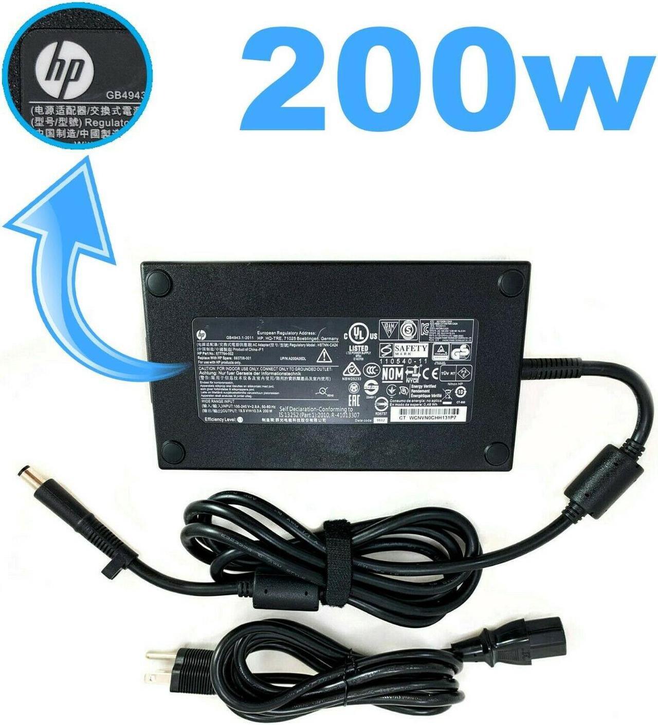 Main image of Genuine HP 200W Adapter for TouchSmart PC 300-1126 300-1210nl 300-1230sc w/Cord