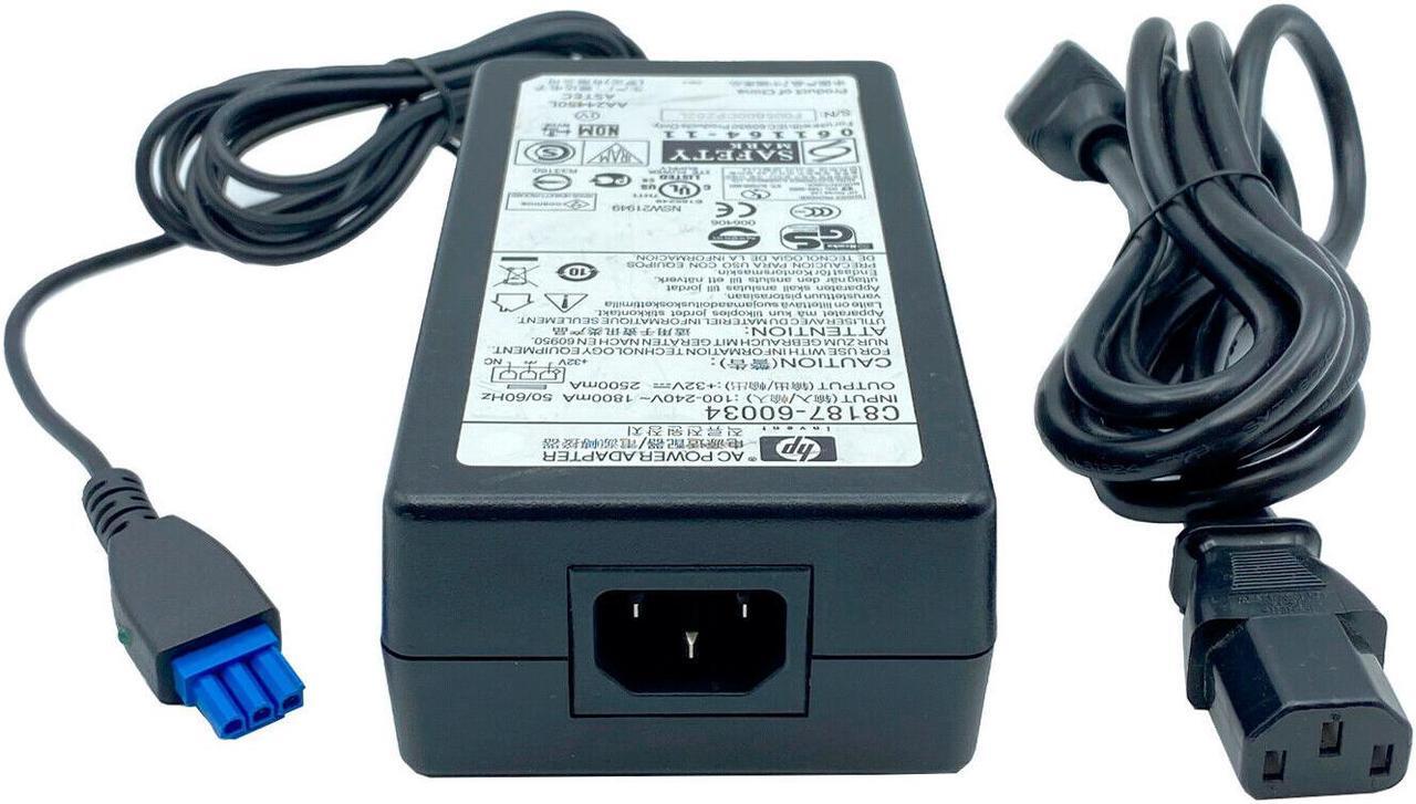 Alt view image 4 of 4 - Genuine HP Adapter Power Supply for Deskjet Printer 4180 5160 5440 5652 5850 PC