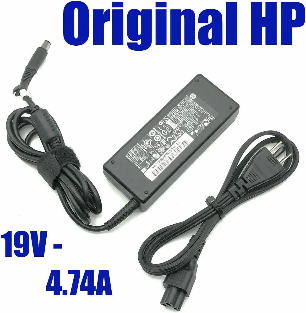 Main image of Genuine HP AC Adapter 90W for Compaq 6530b Notebook PC Laptop Charger w/P.Cord