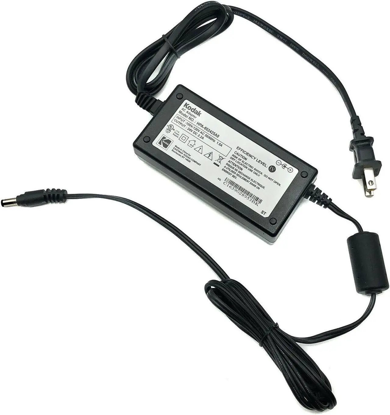 Alt view image 4 of 4 - Genuine Kodak AC Adapter 24V 2.2A for EasyShare G600 Printer Dock w/P.Cord OEM