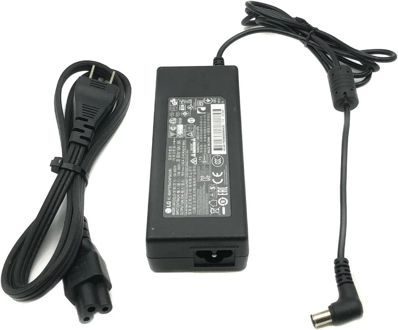 Alt view image 4 of 4 - Original LG AC Adapter 19V 43MU79 34UM64 34UM69G-B Monitor Power Supply w/PC