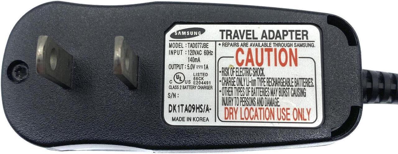 Alt view image 2 of 4 - Samsung TAD077JBE Travel AC Power Adapter 5V 1A Charger for Phone  Genuine