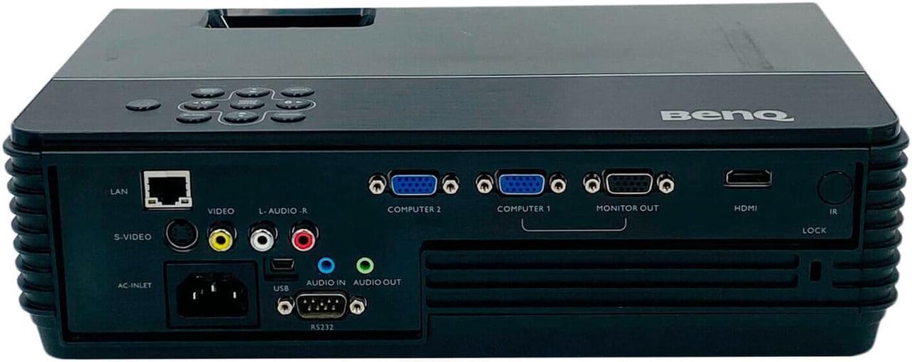 Alt view image 2 of 7 - BenQ MP670 DLP Projector 3200 Lumens Full HD 3D HDMI 1080p with Accessories Bundle (Power Cable, HDMI Cable, Remote)