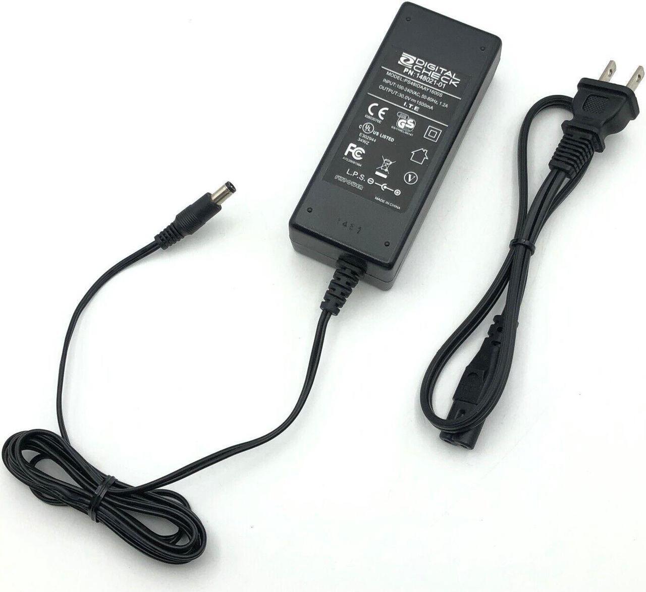 Alt view image 5 of 6 - Genuine Digital Check 30V 1.5A Power Supply PS48IDAAY1600S Adapter 148021-01 wPC