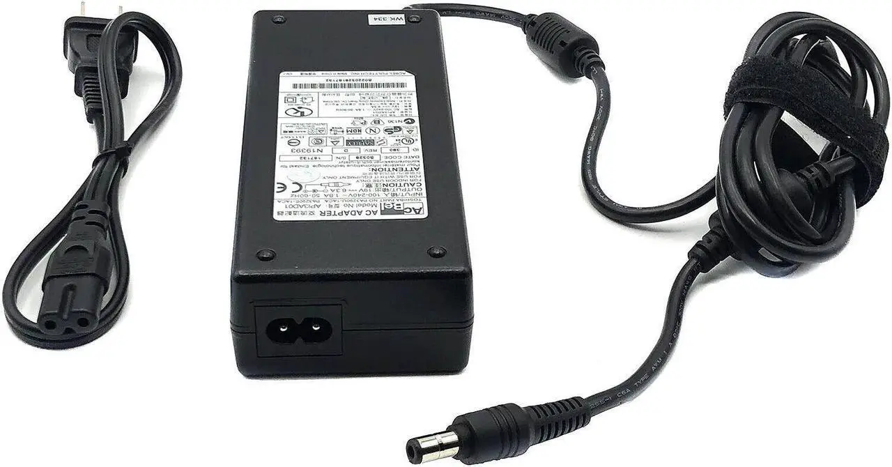 Alt view image 5 of 7 - Genuine AcBel AC Adapter Power Supply For MSI GT740 Laptop Charger 120W w/Cord