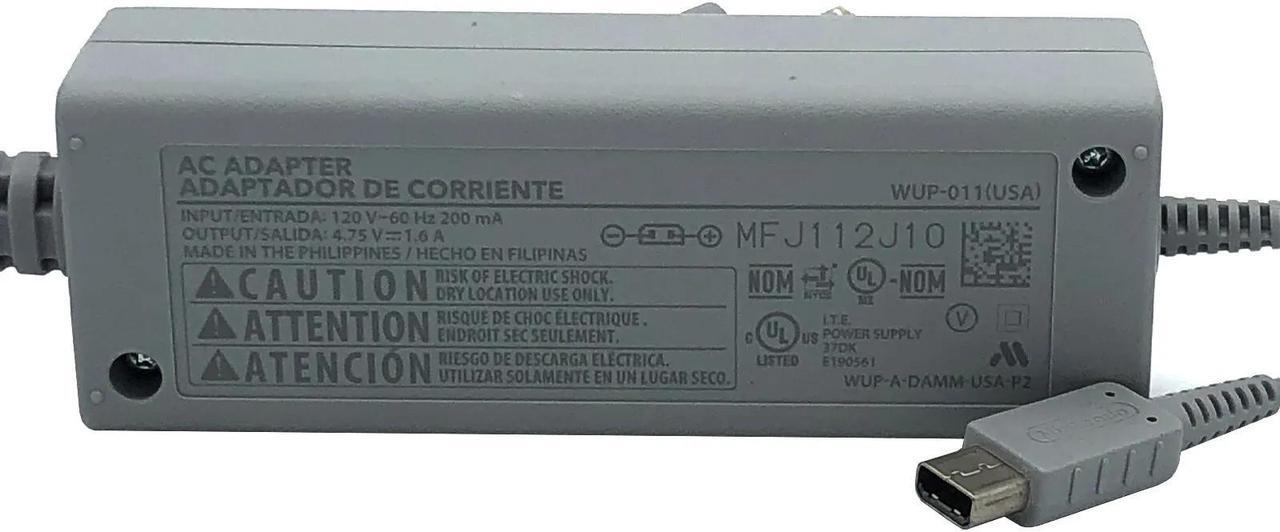 Alt view image 7 of 7 - Genuine AC Power Adapter Nintendo Wii U WUP-0119(USA) Gamepad Official