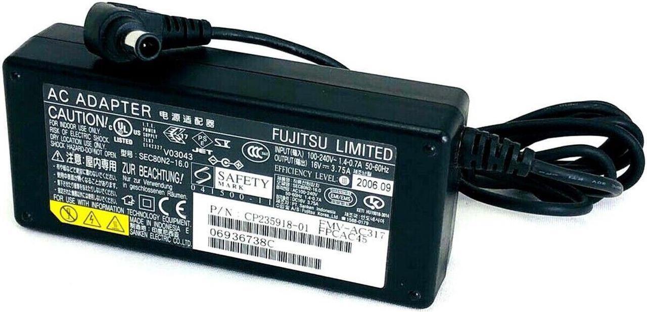 Alt view image 5 of 6 - Genuine Fujitsu Stylistic ST5111 ST5112 ST6012 Tablet PC AC Adapter Charger Cord