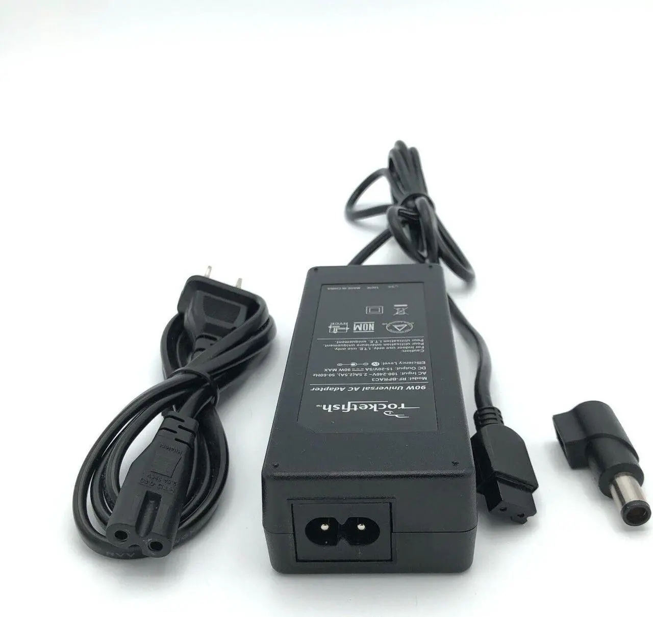 Alt view image 5 of 6 - Genuine Rocketfish RF-BPRAC3 Universal AC Adapter 15-20V 5A 90W Laptop Charger