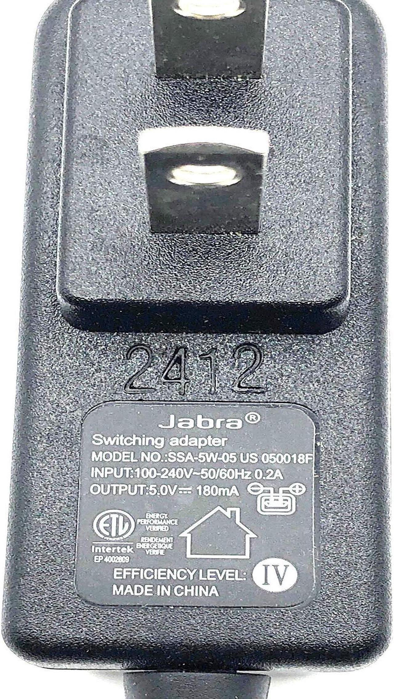 Alt view image 2 of 7 - Jabra SSA-5W-05 US 050018F Micro-USB Power Supply for Jabra BT125 BT2020 Headset Model  Genuine