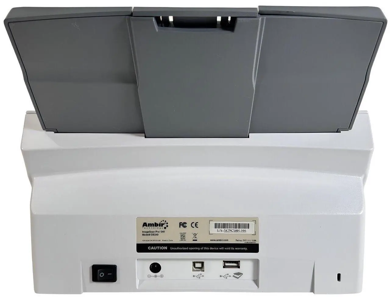 Alt view image 3 of 7 - Ambir ImageScan Pro 340 Color Portable Sheetfed 600DPI USB Document Card Scanner