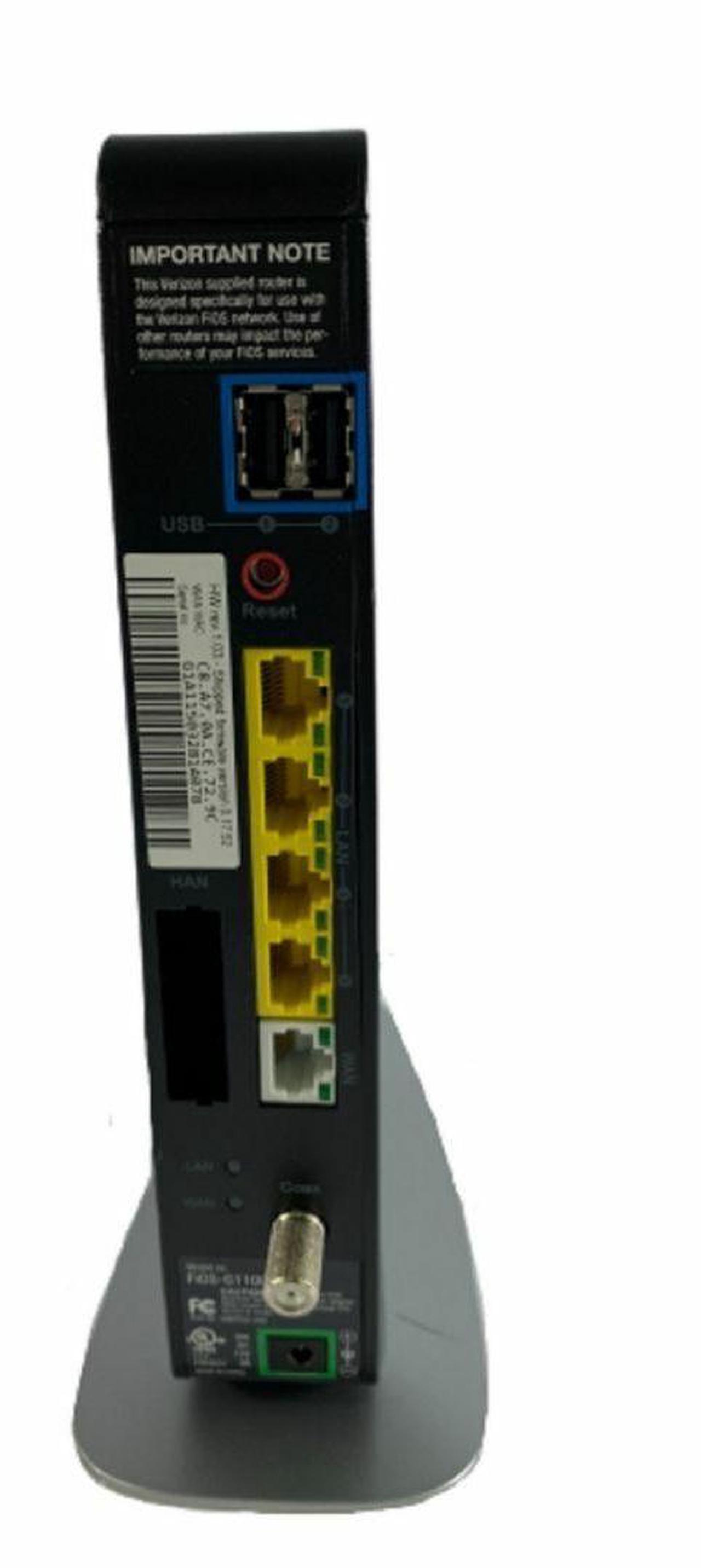 Alt view image 3 of 5 - Verizon FiOS-G1100 Quantum Gateway Wireless Dual Band Router Modem NO Adapter