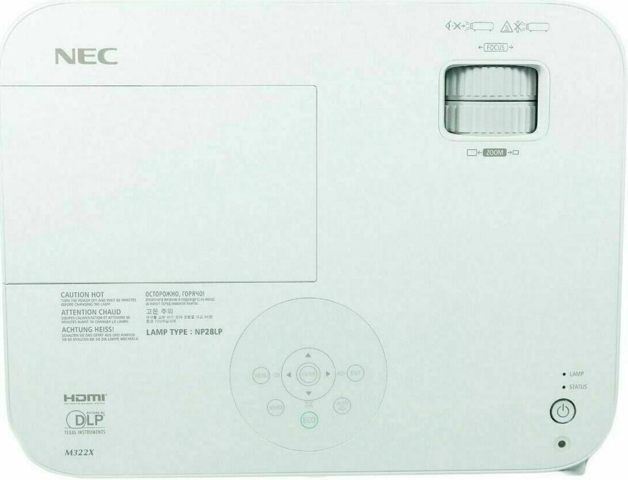 Alt view image 6 of 7 - NEC NP-M322X DLP Projector 3200 ANSI Professional Gaming Home Movie Theater HDMI 1080p Native Resolution 1024x768  bundle OEM