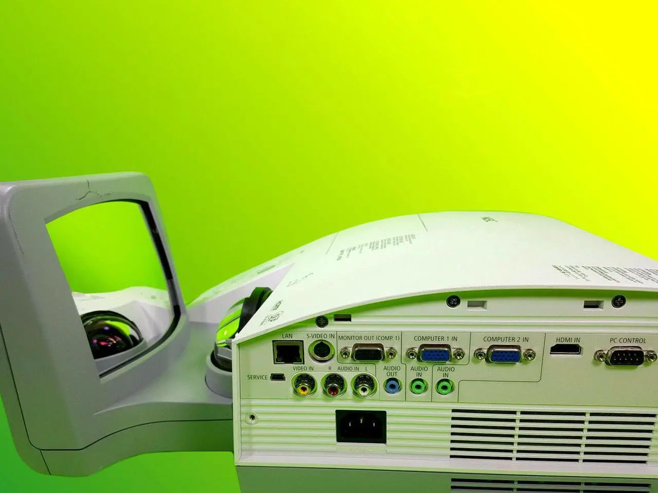 Alt view image 3 of 7 - NEC U300X DLP Projector Ultra Short Throw 3000 ANSI Lumens 1024 x 768 HDMI bundle Accessories