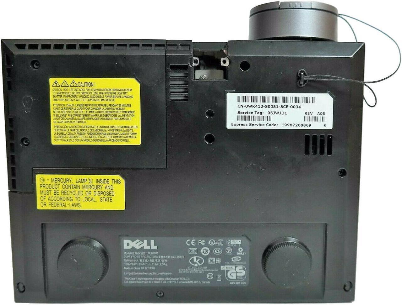 Alt view image 5 of 5 - Dell M209X DLP Projector Portable Gaming HD HDMI 1080i w/Remote TeKswamp
