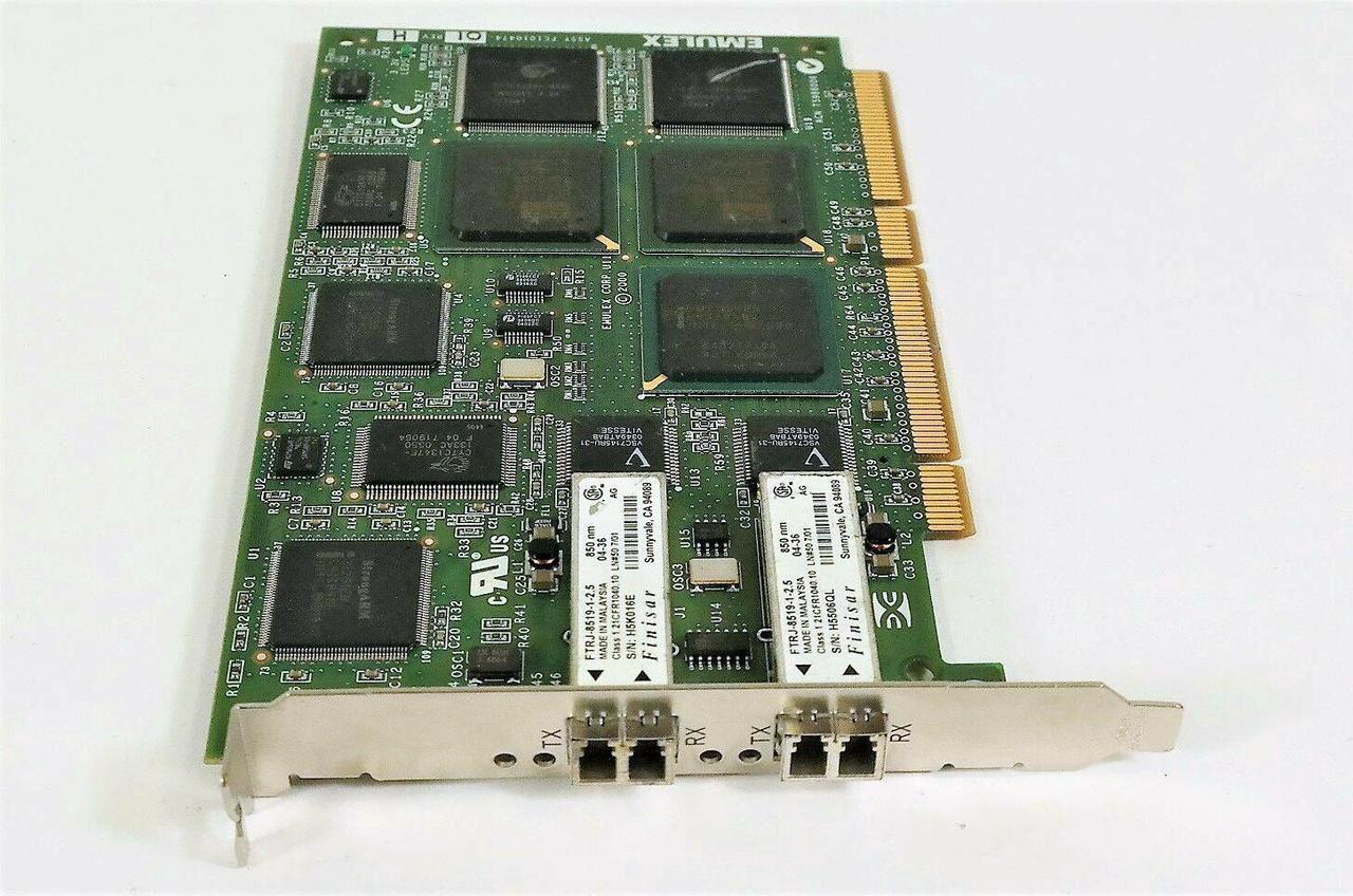 Alt view image 4 of 6 - Emulex FC1020035-01K Dual Port Fibre Channel PCI-X Card Host Bus Adapter