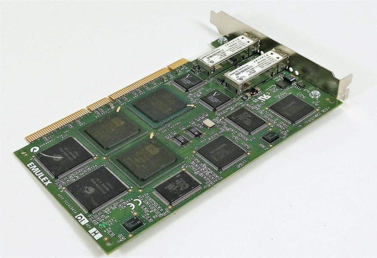 Alt view image 6 of 6 - Emulex FC1020035-01K Dual Port Fibre Channel PCI-X Card Host Bus Adapter