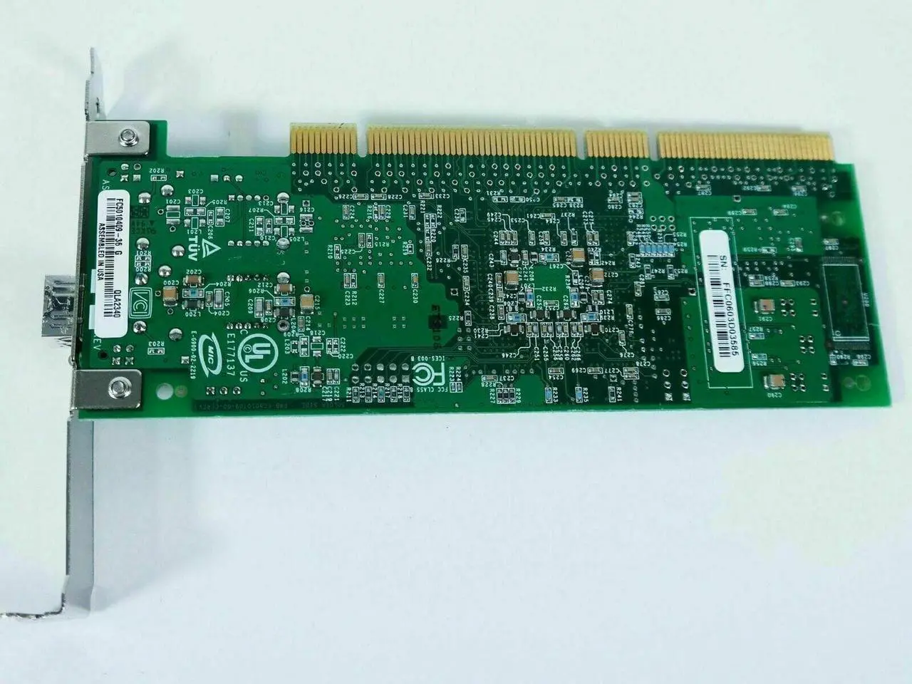 Alt view image 2 of 4 - Qlogic FTRJ8519F1KNL-QL 2GB Finistar Single Port PCI-X Fiber Chanel Card C01