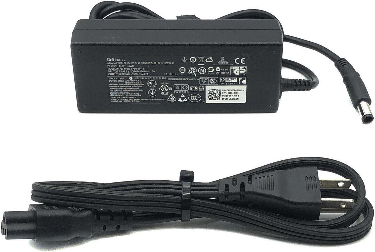 Main image of Genuine Dell Latitude E5400 E5410 E5420 Laptop AC Adapter Charger With P.Cord