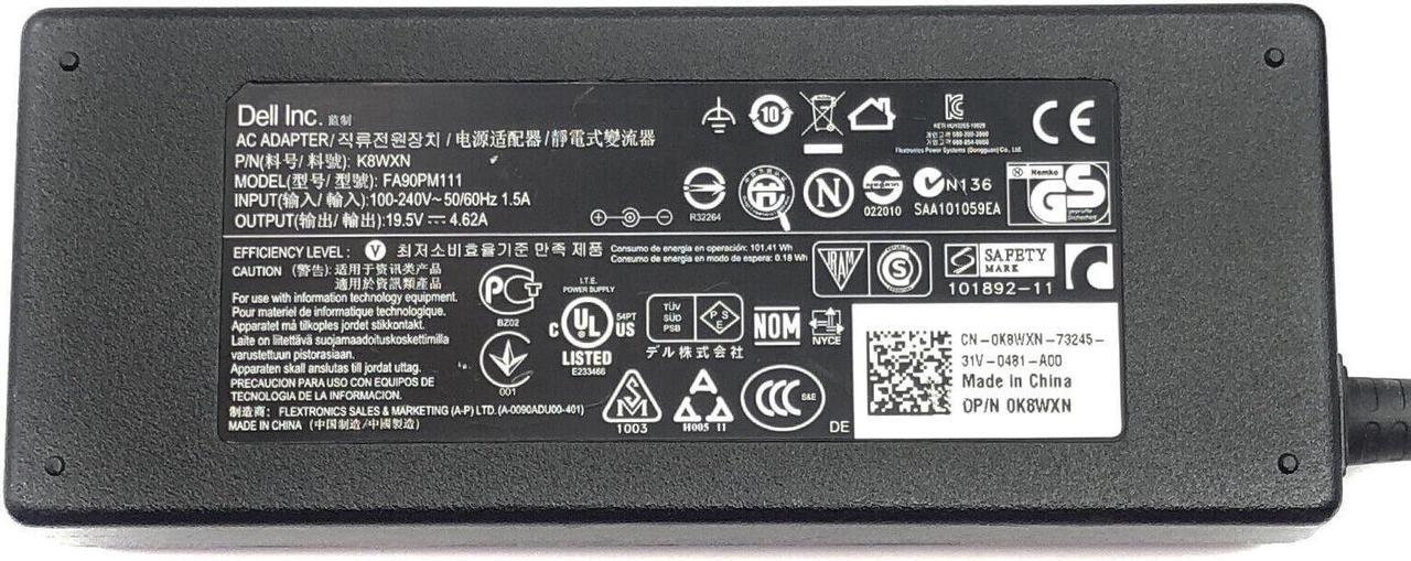 Alt view image 6 of 6 - Genuine Dell Latitude E5400 E5410 E5420 Laptop AC Adapter Charger With P.Cord