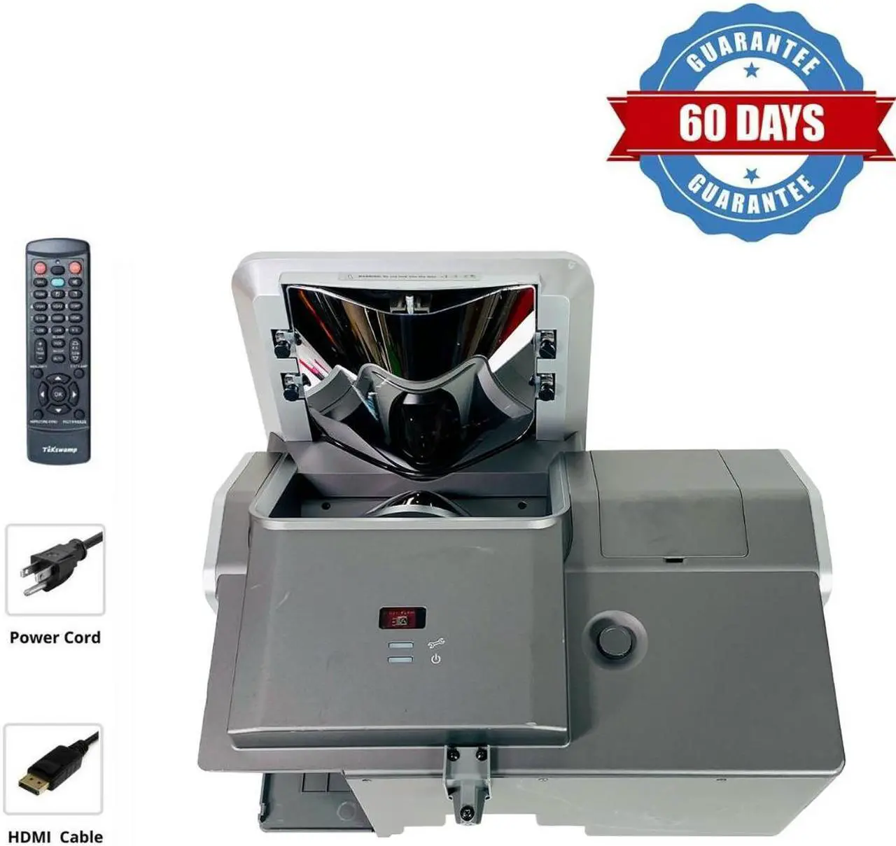 Main image of Smart UX60 2000 Lumens DLP Ceiling Hanging Projector Ultra Short Throw for PowerPoint Video Presentation Installation Business Presentation Conference Meeting w/Bundle (Power Cable,HDMI Cable,Remote)