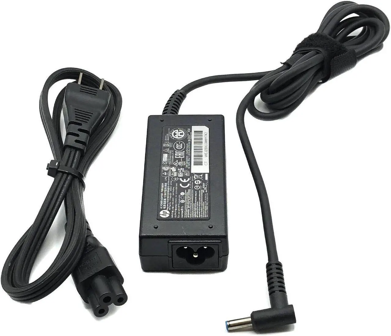 Alt view image 4 of 5 - HP Model HSTNN-AA44 AC Adapter 19.5V 2.31A 45W Genuine 4.5 x 3.0 mm w/Cord