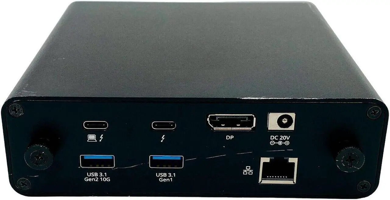 Alt view image 2 of 6 - SIIG JUDK0K11S1 8K Thunderbolt 3 Dock Station for HP Envy x360 2-in-1 Laptop w/ AC Adapter