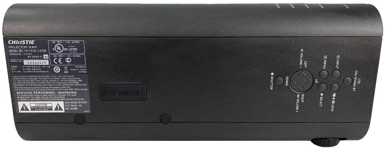 Alt view image 4 of 7 - Mitsubishi XD8100LU DLP Projector 7000 ANSI Large Venue 1080p HDMI w/Remote
