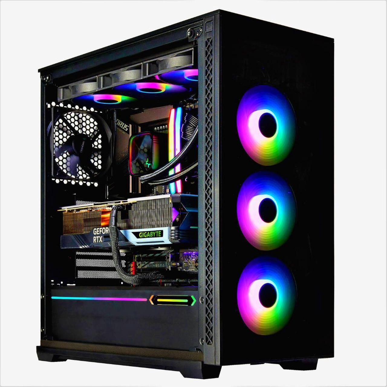 TECHNOID Gaming PC  Intel i9 13900K, GeForce RTX 4060 TI, 96GB DDR5, 2TB SSD, 4TB HDD, Win 11 Pro, Keyboard & Mouse