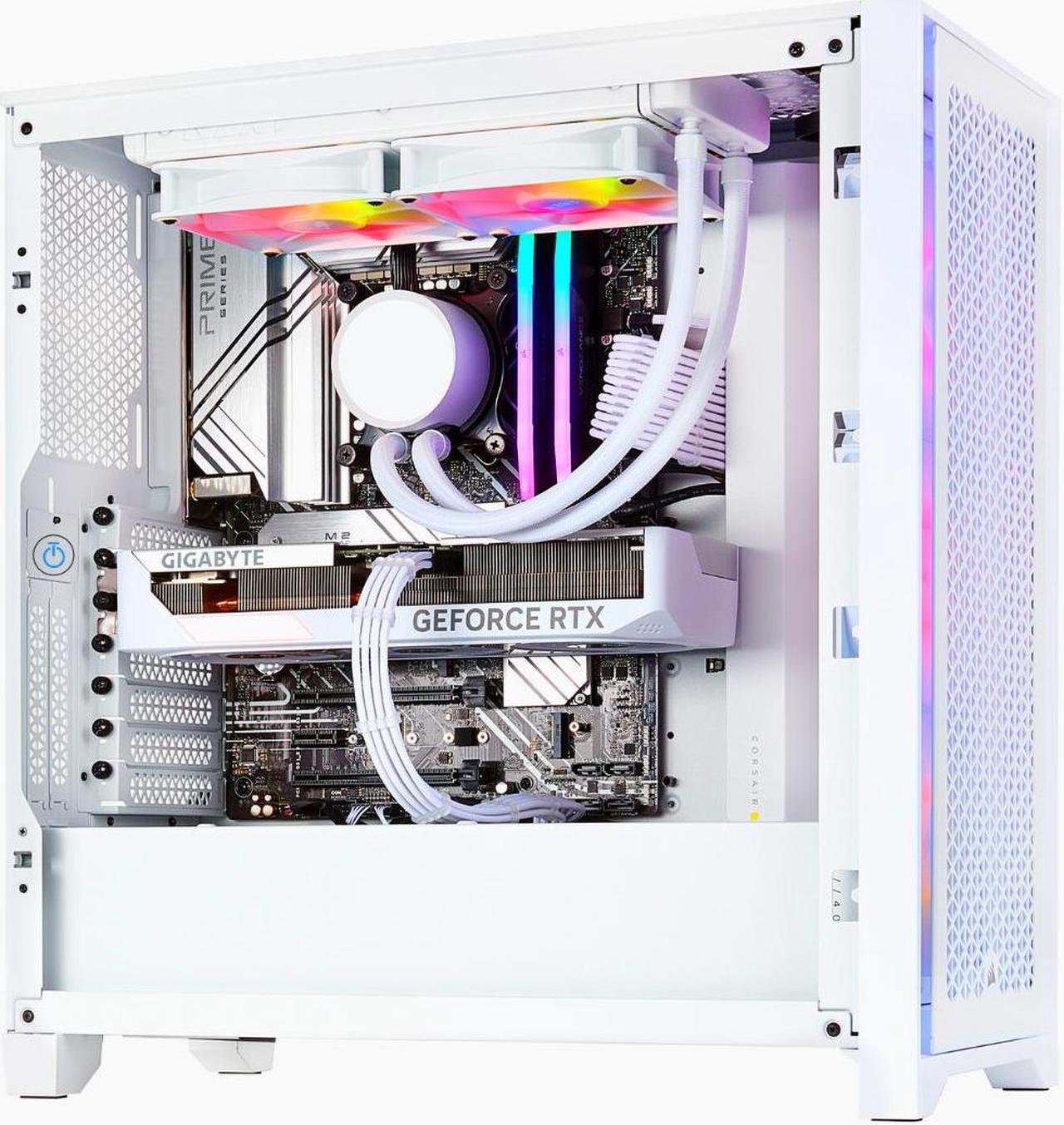 TECHNOID White Gaming Pc  Intel i9 14900K, GeForce RTX 4080 SUPER, 96GB DDR5, 4TB SSD, Windows 11 home, Gaming Keyboard & Mouse