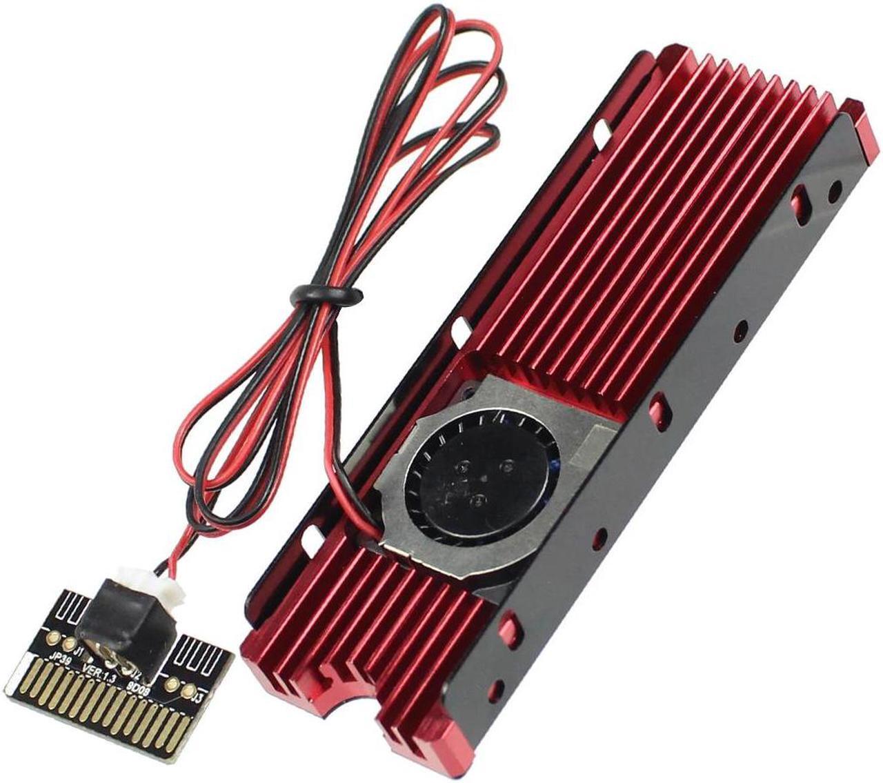 Alt view image 4 of 6 - JEYI Cooling Warship Fan for NVME for NGFF M.2 Heatsink 2280 ssd Metal Sheet Thermal Conductivity Silicon Wafer Fan Heatsink
